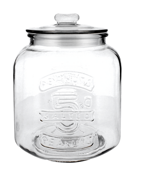 JAR 5.3L WITH INSCRIPTION AND GLASS LID