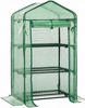 SZKLARNIA OGRODOWA Z TRZEMA PÓŁKAMI ZIELONA 69 x 49 x H125 CM