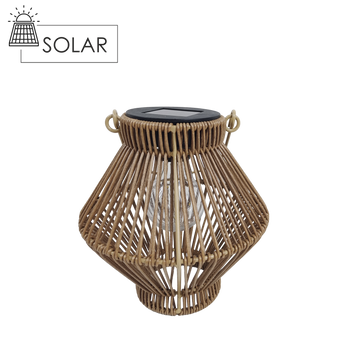 SOLÁRNÍ LAMPIÓN HNĚDÝ 19 CM LED *5948