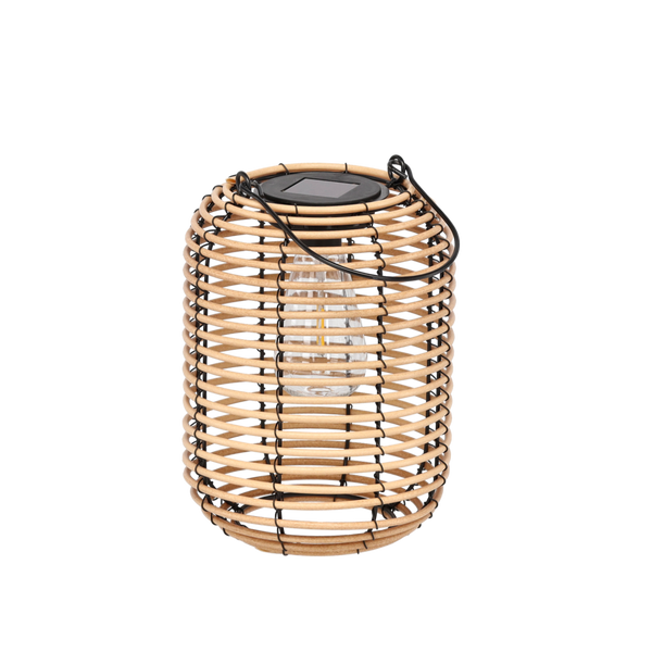SOLAR LANTERN METAL - BEIGE 24 CM