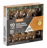 LED GHIRLANDA SOLARĂ PENTRU GRĂDINĂ LUNGIME 2 + 1,8 M MOZA 10 LED ALB CĂLDUȚ *3538