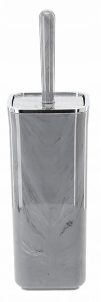 5-PIECE BATHROOM SET SQUARE MARBLE GREY