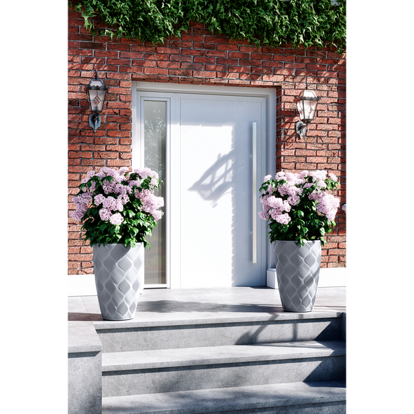 VAZĂ FLOW SLIM 300MM PLATINA*5770