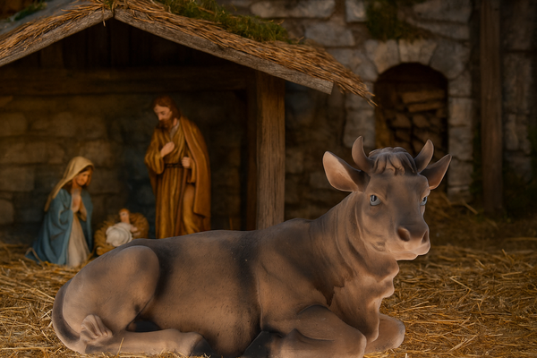 FIGÚRA KRAVA 21 x 50 x 29 CM (91,44 CM) polyrezin *2825