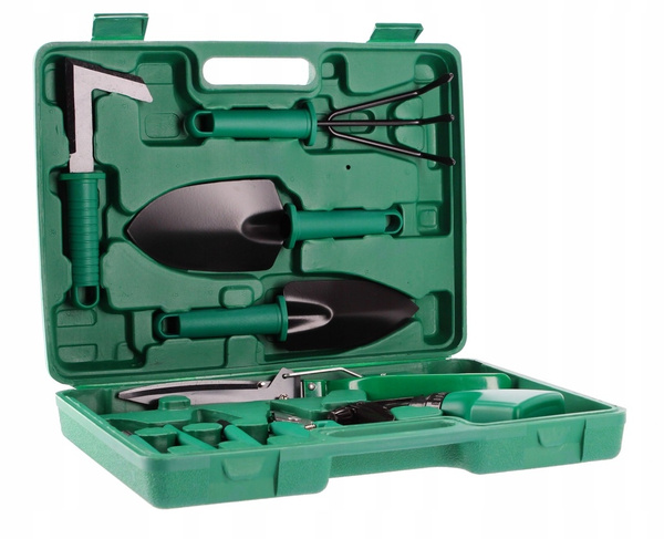 ZESTAW NARZĘDZI OGRODOWYCH 10 ELEM. W WALIZCE