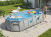 Power Steel Swim Vista Series 5.49m x 2.74m x 1.22m Oval Pool Set