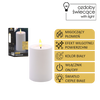 CANDLE LED ALB 7 X 10 CM *9384