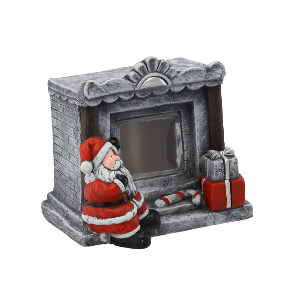 FIGURKA BOŽONÁROVÁ - MIKULÁŠ PRI KOMÍNE LED 31 x 24,5 x 28,5 CM balenie=1 ks *5418