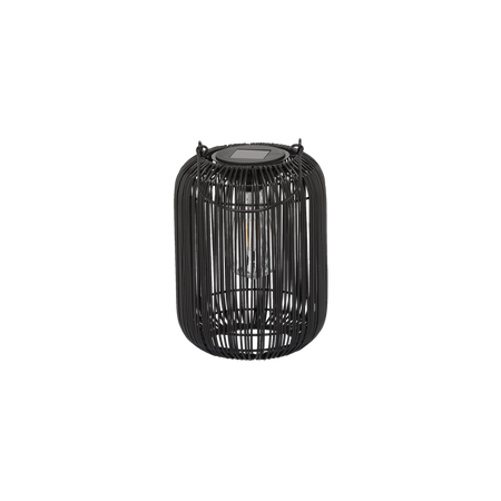 LANTERNĂ SOLARĂ NEAGRĂ 24 CM *8884
