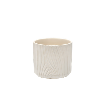 KERAMICKÝ OBAL NA KUTILSKÝ POTS 11,5 x 11,5 x 10 CM BIELY MATNÝ *2340