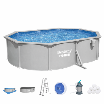 PISCINĂ CADRU 5,0m x 3,60m x 1,20m (PISCINĂ, POMPĂ DE FILTRARE, SCARA, PARDOSEALĂ)