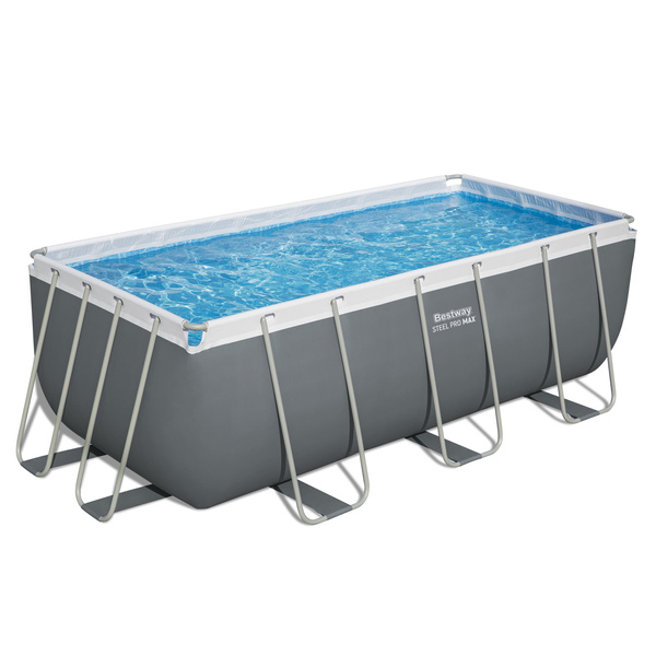 PISCINĂ CU CADRU 4,12 x 2,01 x 1,22 M (PISCINĂ, POMPĂ DE NISIP, SCARĂ, DISTRIBUITOR)