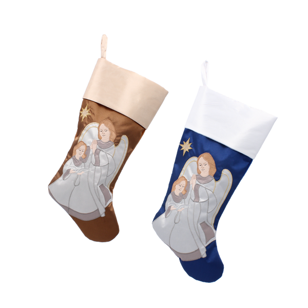 ORNAMENT CRĂCIUN - ȘOSETA ÎNGERI MIX DE CULORI *8655