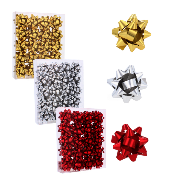 SET OF 40 BOWS 5 CM FOR WRAPPING GIFTS PACK=36 PCS