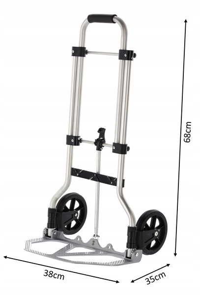 SKŁADANY ALUMINIOWY WÓZEK / MŁYNARKA 38 x 39 x 96 cm *1462