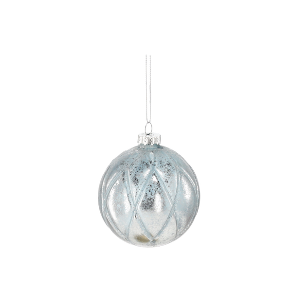 GLASS BAUBLE - COPPER MIX DESIGNS 8 CM