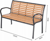 GARDEN BENCH 125 X 60 X 80 CM BROWN