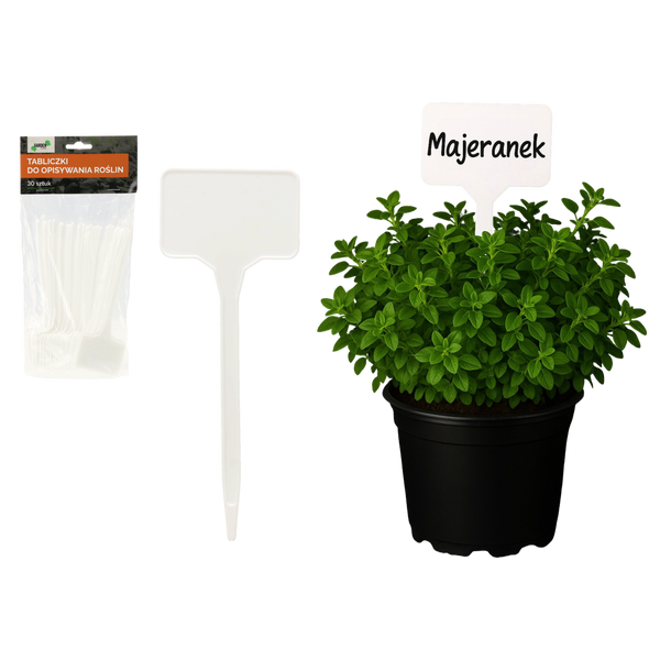 SET OF 30 PLASTIC TAGS FOR PLANT LABELING pack=12pcs