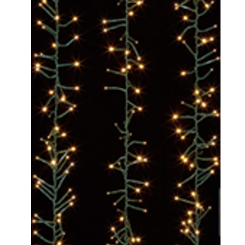 LED CLUSTER SVĚTLA 1000L TEPLÁ BÍLÁ, DÉLKA 3 + 10 M VNITŘNÍ/VEVNITŘ *8202