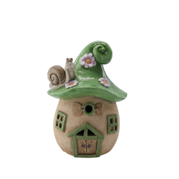 ZÁHRADNÍ FIGURKA - HOUBA DOMEK ZELENÁ 22,8 x 22,4 x 31,3 CM LED *7072