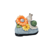 GARDEN FIGURINE – SNAIL WITH FLOWER 16 X 9 X 14,5 CM LED pack=4 pcs