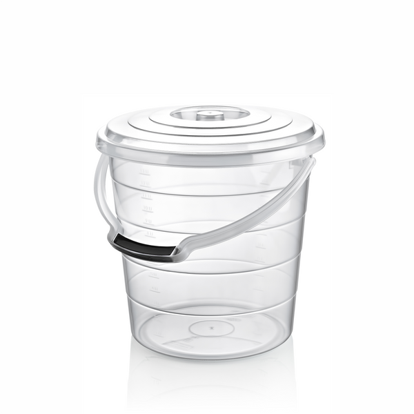 CUB LUCRAT TRANSPARENT CU CAPAC DE 10L *8076