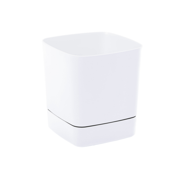 POT WITH SAUCER CLIMA 190X190MM WHITE*51410