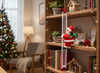 SANTA CLAUS CLIMBING THE LADDER 20,5 CM