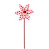 PINWHEEL WITH HEARTS 9 x 27,5 CM WHITE/RED