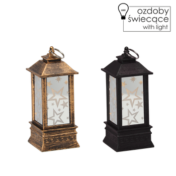 LAMPION LED 7,8 x 7,8 x 19,5 CM - MIX DE STELE CU CULORI disp=12buc *7717