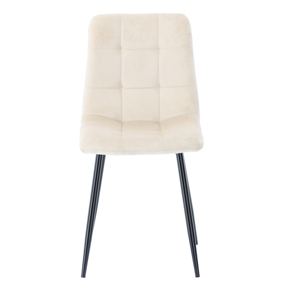 KRZESŁO NOWOCZESNE WELUROWE BEŻOWE *2950