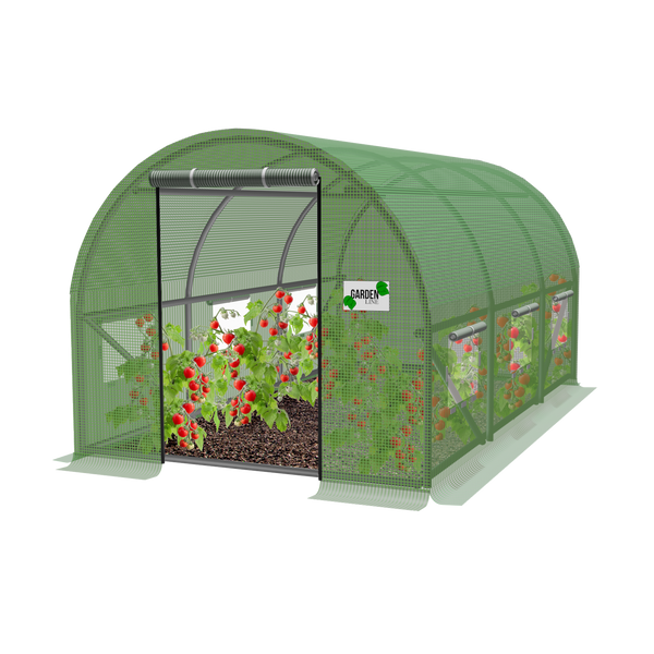 TUNEL FOLIOWY OGRODOWY 3 SEGMENTOWY ZIELONY 3,5 x 2 x 2 M