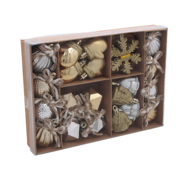 24 CHRISTMAS ORNAMENTS - MIX pack=12sets