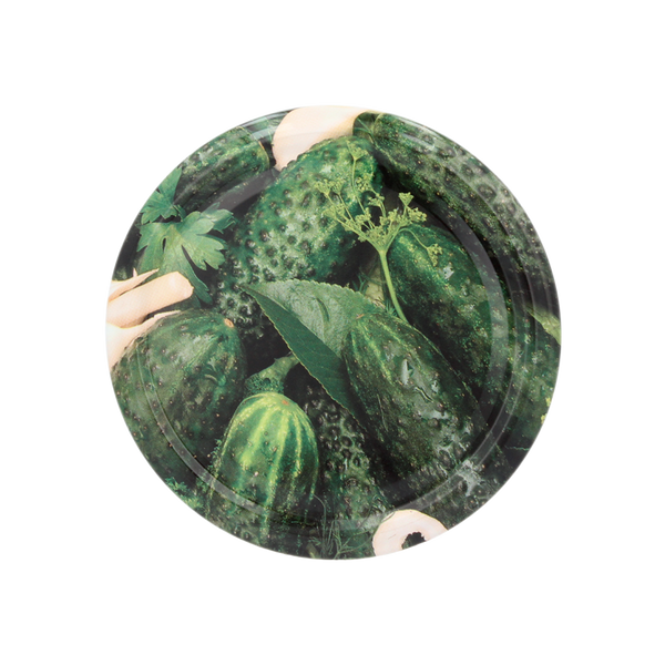 SET OF 10 LIDS DIA 82 CUCUMBER WITH DILL