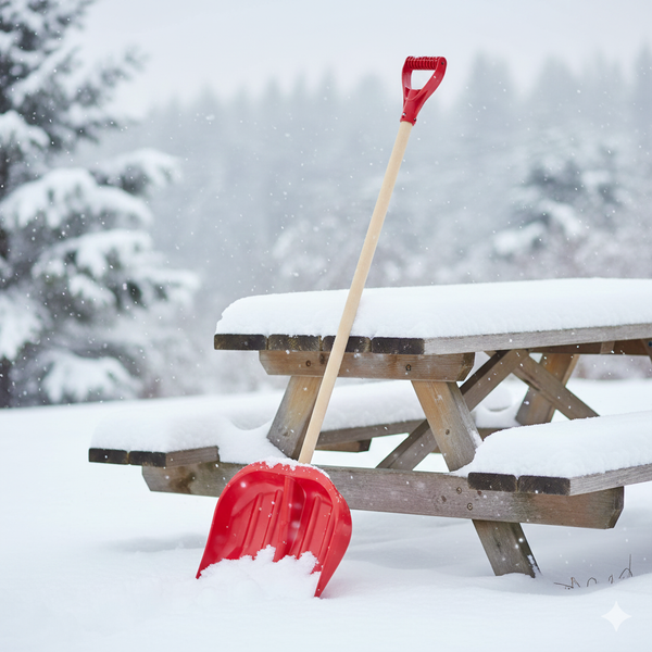 PLASTIC SNOW SHOVEL COLOR 45CM SHOVEL+STICK+HANDLE