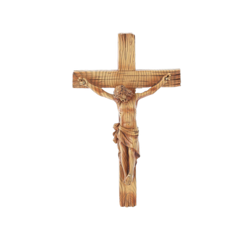 CRUCEA DIN BUCATE CU FIGURA IISUS 12,5 x 3,5 x 20 CM polyresin *6118