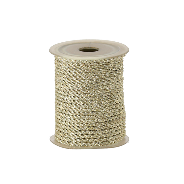 SÂRMA DIN MATERIAL PENTRU ÎMPACHETAREA CADOURILOR - AURIU 3 M PE ROLE ambalare=24buc. *7694