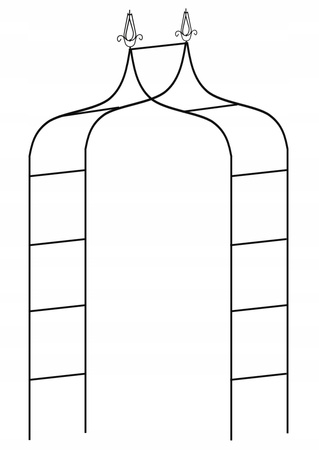 ZÁHRADNÁ PERGOLA 150 x 37 x 240 CM (+ UKOTVENIA) *6078