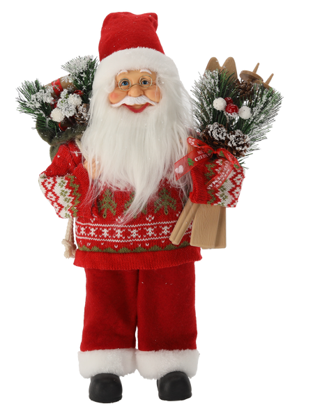 CHRISTMAS FIGURE - STANDING SANTA 40 CM