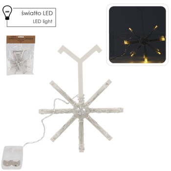 OŚWIETLENIE LED DO GWIAZDY NA BATERIE IP20 *9096