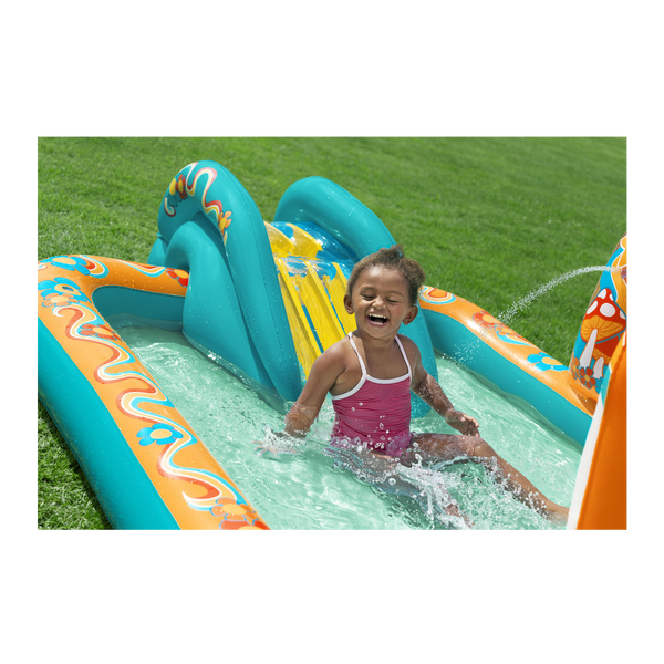 DMUCHANY PLAC ZABAW / BRODZIK ZE ZJEŻDŻALNIĄ 193 X 152 X 74 CM *8411