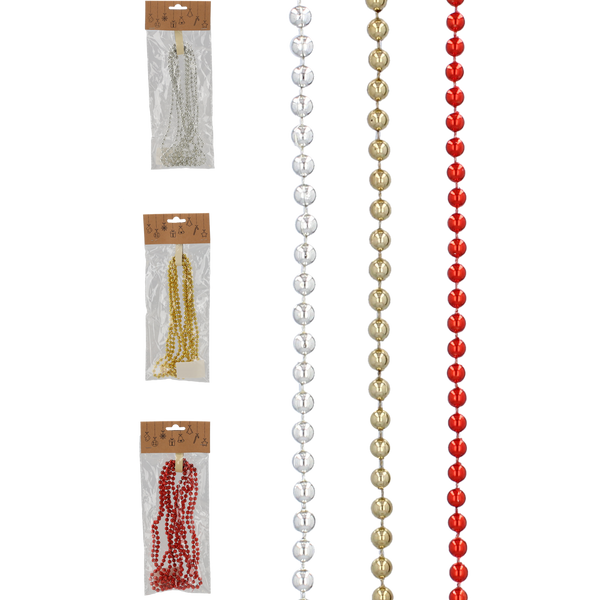 GIRLANDA 2,7 M MARGELI 6 MM MIX pachet=12buc *8502