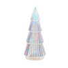 GLASS BAUBLE - SILVER CHRISTMAS TREE 8 x 19 CM
