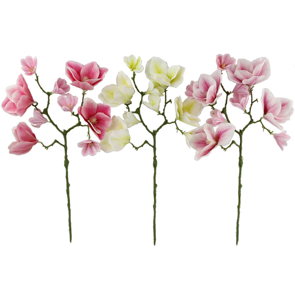 ARTIFICIAL FLOWER - MAGNOLIA 56 CM MIX COLORS