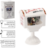 CHRISTMAS MAILBOX 27 X 20 X 41 CM WITH MUSIC BOX LED - WHITE - WITH SANTA