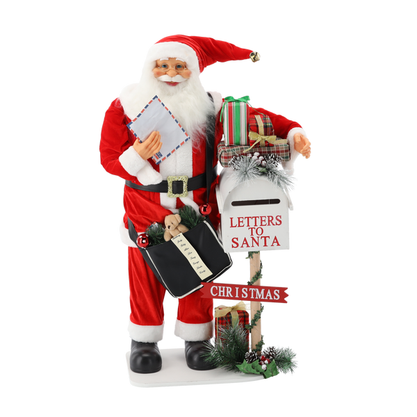 CHRISTMAS FIGURE SANTA CLAUS - LIGHTING - PLAYING MUSIC 100 CM