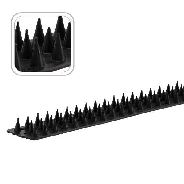 SPIKE DIN PLASTIC PENTRU PĂSĂRI 4,5X50CM NEGRU ambalaj=10buc *5413