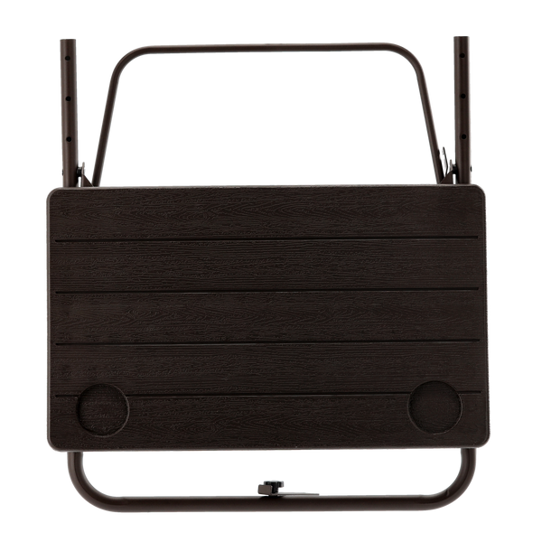 HANGING BALCONY FOLDING TABLE 60 x 64 x 73-78.5-83.5 BROWN *1039