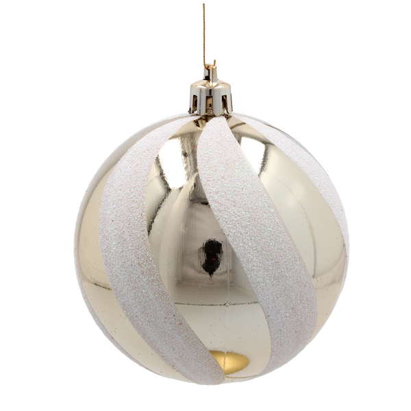 SET OF 24 CHRISTMAS BAUBLES RED, SILVER, GOLD