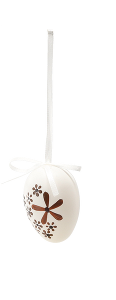 KPL. 6 VELIKONOČNÍCH VAJÍČEK 6 CM S PŘÍVĚSKEM MIX BARVY *9380